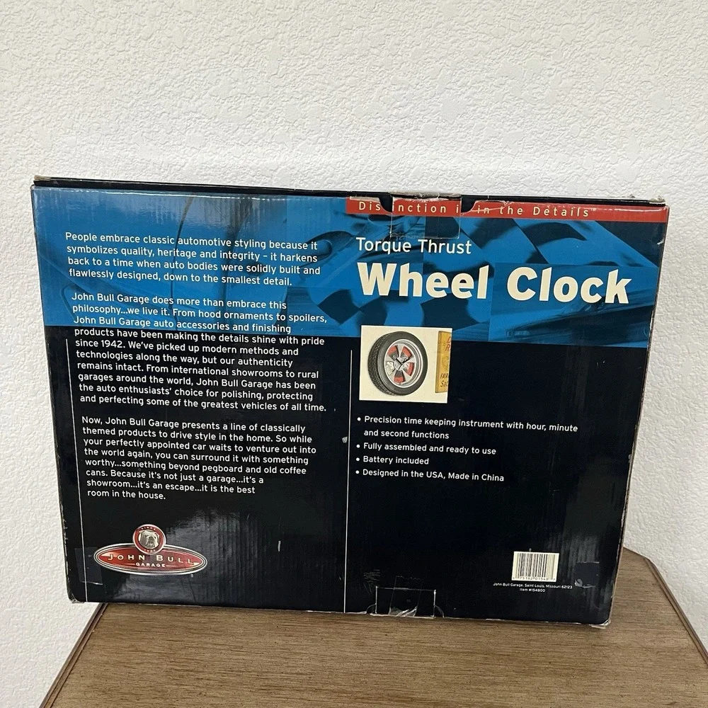 John Bull Garage Torque Thrust Wheel Clock 13